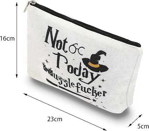 Miniatura 2 de JRAIYBZ Bolsa de cosméticos, bolsa de viaje de regalo de mago para mujeres, bolsa de lona con cremallera de maquillaje, bolsa de maquillaje