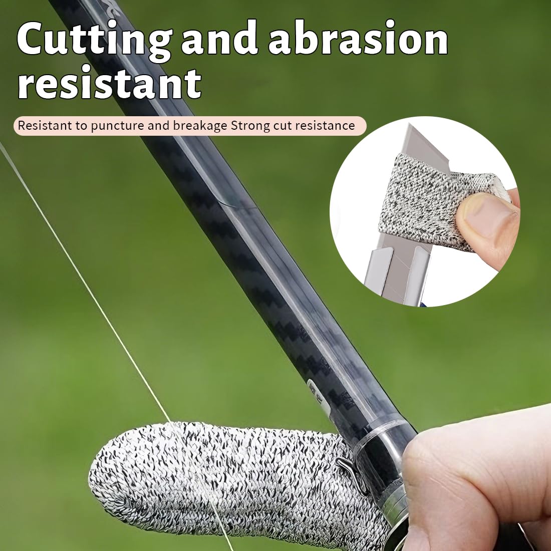 Guante de Pesca de un Solo Dedo - Elástico & Profesional, Antideslizante para Pesca al Aire Libre, Protege el Dedo Índice & Garantiza Comfort