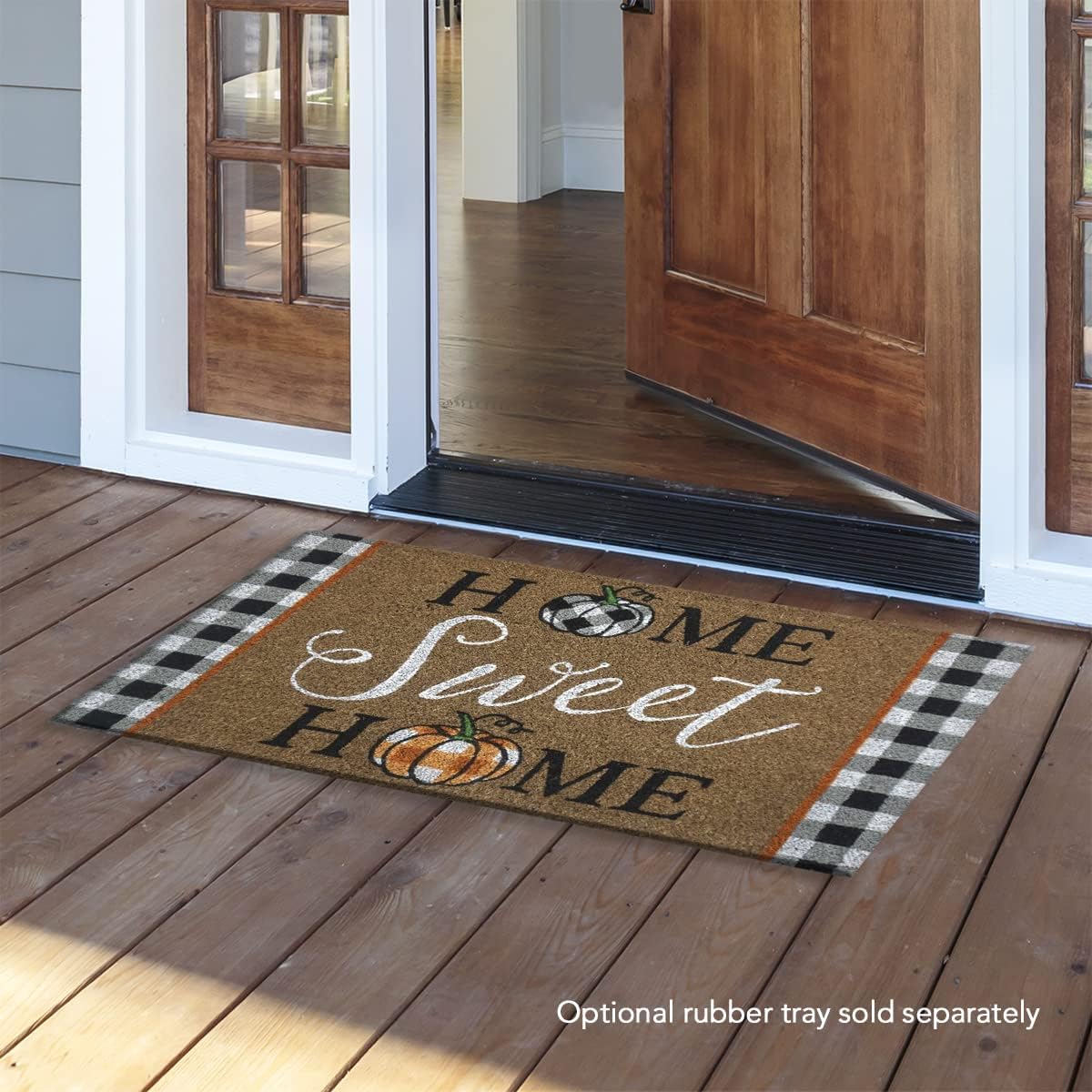 Briarwood Lane Home Sweet Home Pumpkins Fall Natural Fiber Coir Doormat