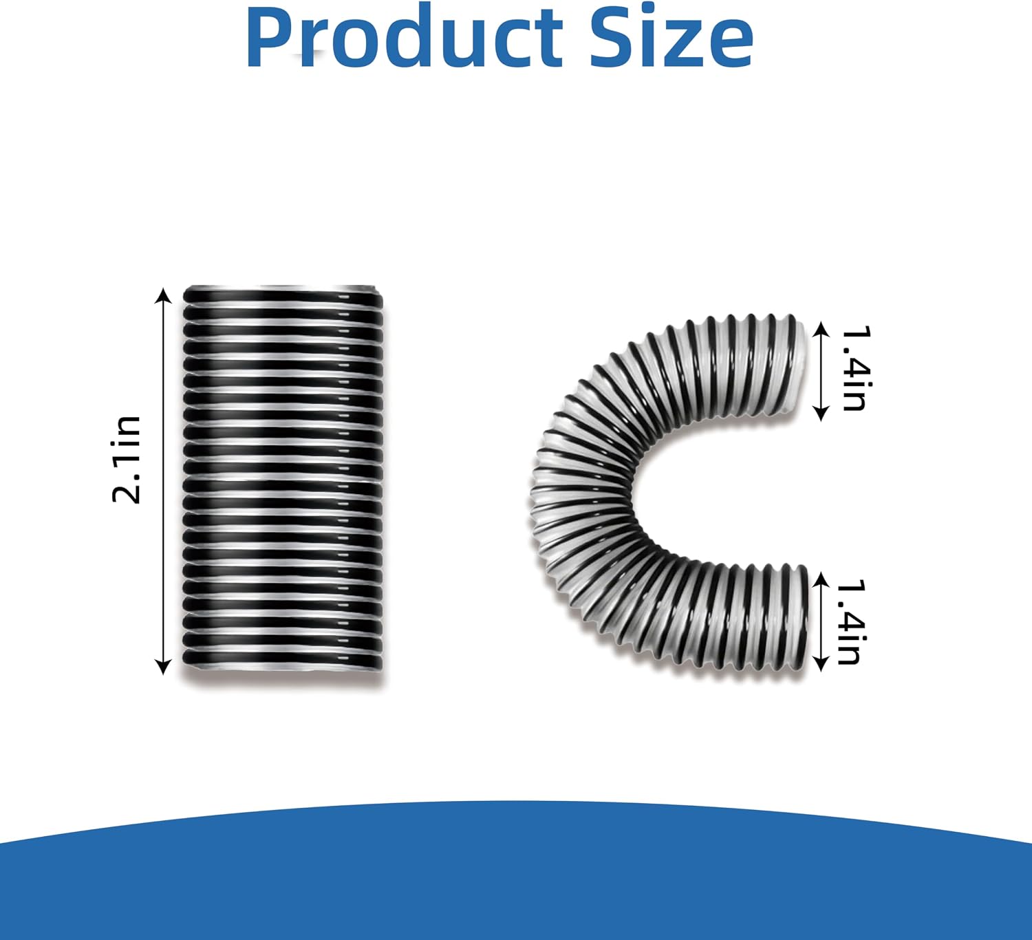 Inlet Lower Hose for Hoover Smart Wash & Clean Slate ，Replacement Part for FH52000, FH52000G, FH52002, FH52002G, FH53000 Carpet Cleaners 2pcs