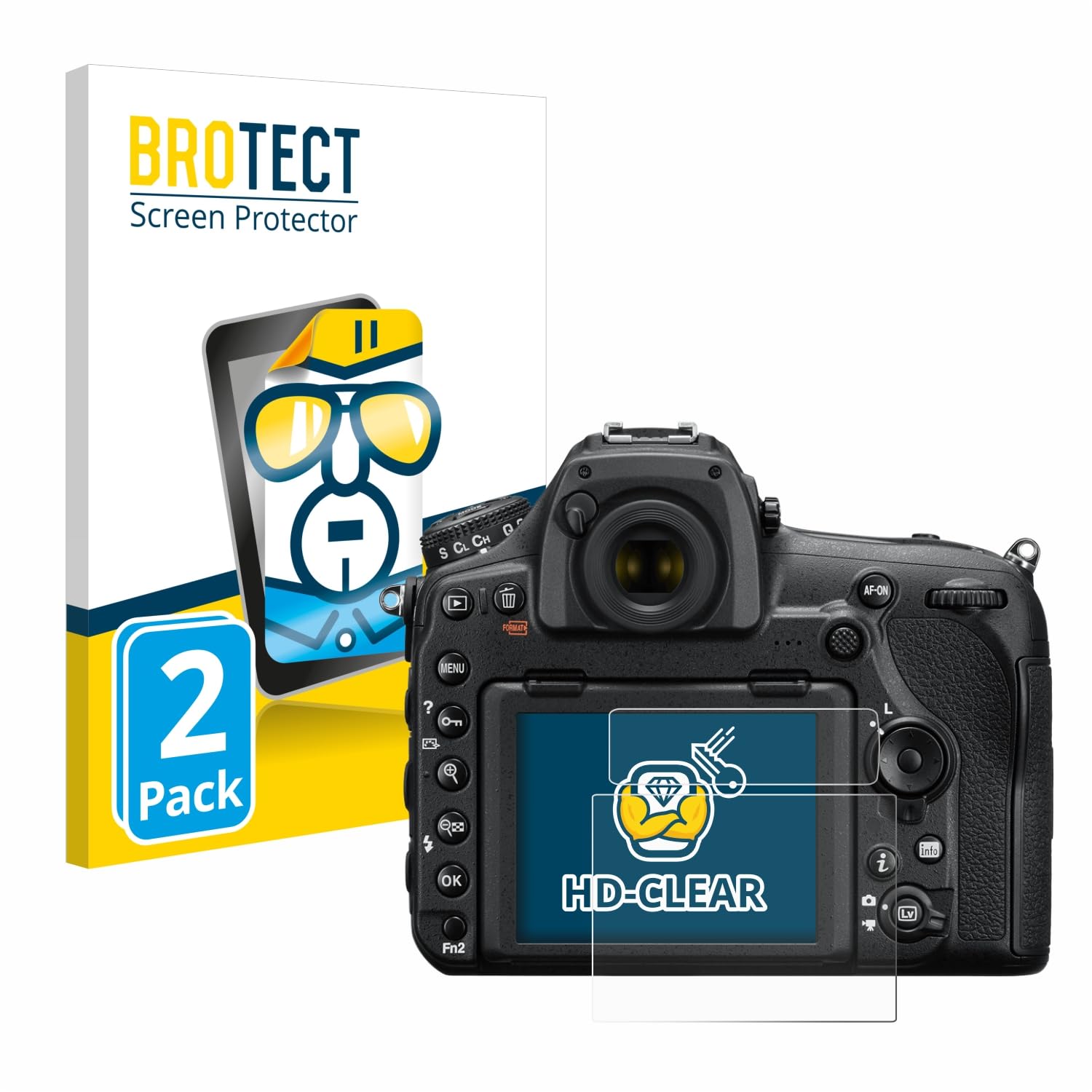 ULBTER Protector De Pantalla Para Cámara Canon EOS 6D Mark II / 7D Mark II Y Cubierta De Zapata Caliente, Protector De Pantalla De Vidrio Templado De Dureza 9H De 0.012
