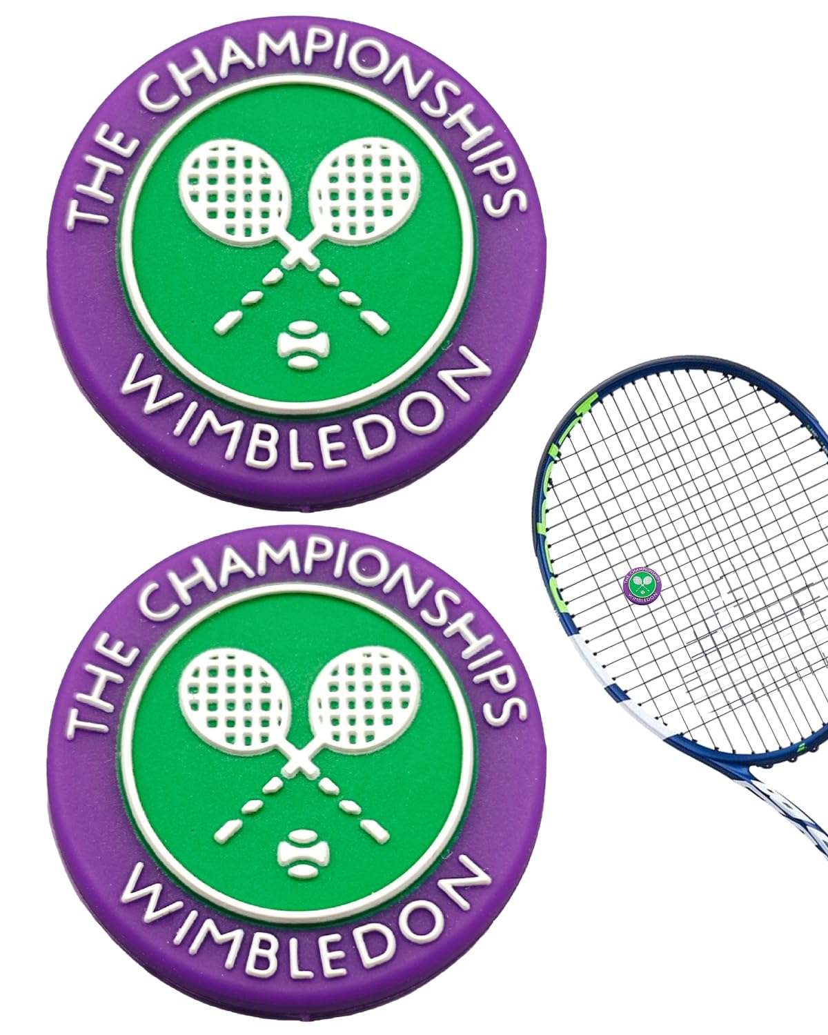 UZEXYO Tennis Racket Dampeners, 2-Pack String Shock Absorbers, Minimizes String Vibration & Shields Elbow Wrists for Comfortable Rallies