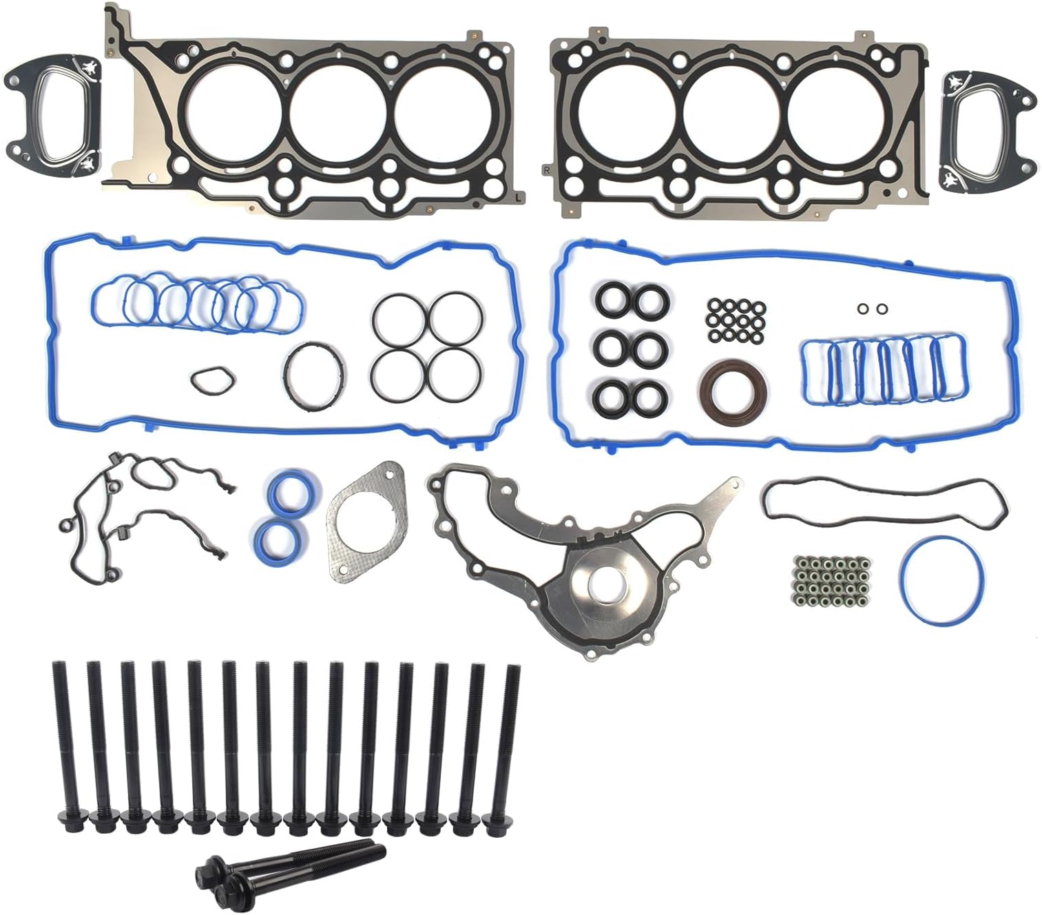 Koomaha HS26541PT Head Gasket Bolts Kit Replacement for 2011-2016 Chrysler Jeep Grand Cherokee Dodge Ram 3.6L V6 Pentastar Engine