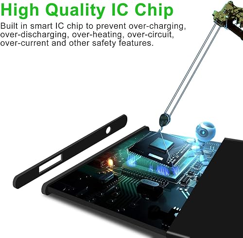 Miniatura 5 de WUHAO Batería de repuesto para Xiaomi Redmi Note 6 Pro, batería BN48 mejorada Capacidad original 4000mAh con cinta adhesiva Kit de reparación de