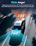ORSKEY 4K Dash Cam avant et arrière, libre 64GB Carte, STARVIS 2 Capteur 5,8 GHz WiFi Caméra Dash pour Voitures, 2160P+1080P Caméra double voiture avec GPS, 3" IPS, 24H Mode de stationnement, WDR, Appui 512GB Max