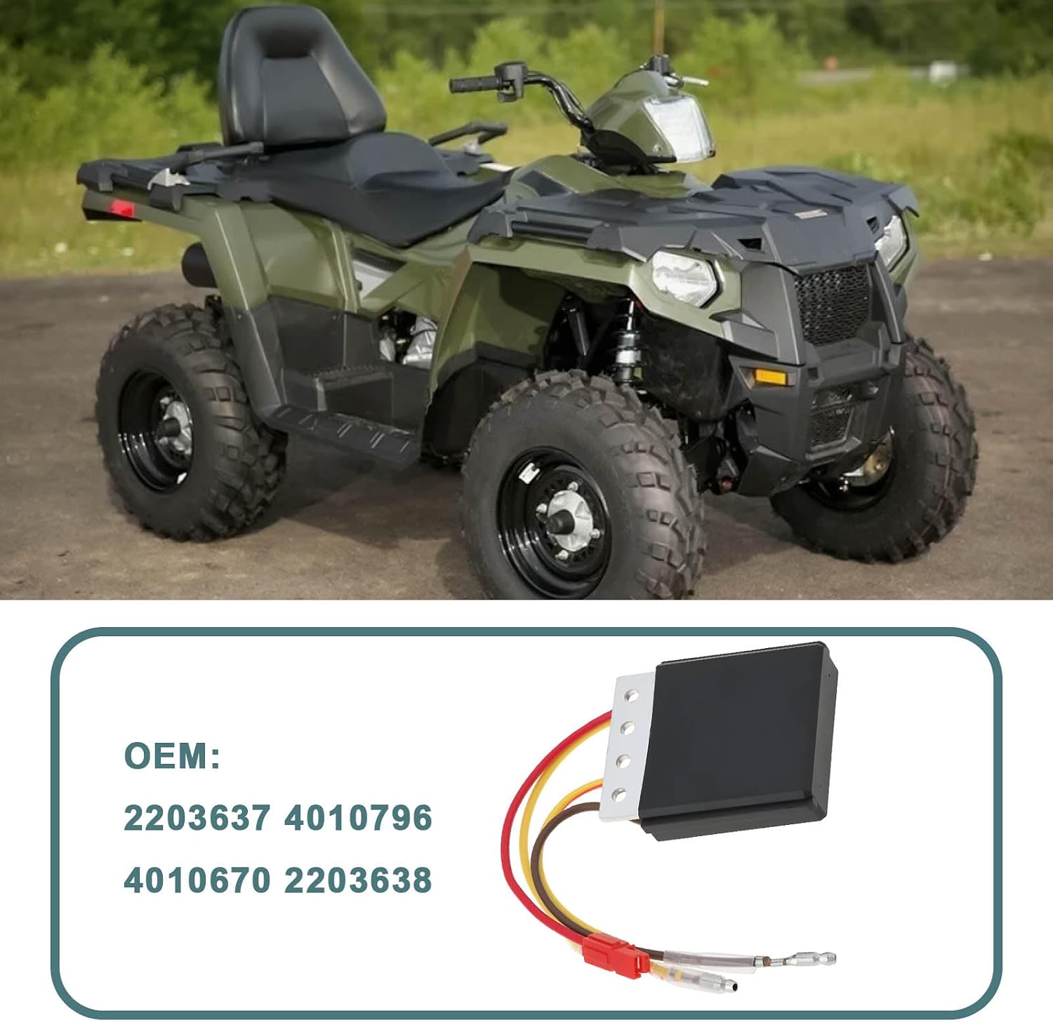 Voltage Regulator Rectifier Compatible with Polaris ATP Magnum Scrambler Ranger Sportsman 400 500 600 700 2002-2004