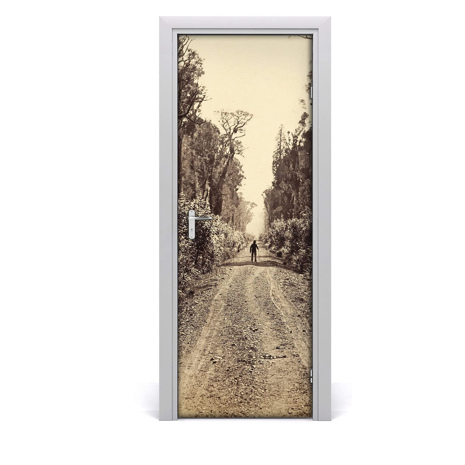 Adhesivo decorativo para puerta impermeable y extraíble autoadhesivo 85x200