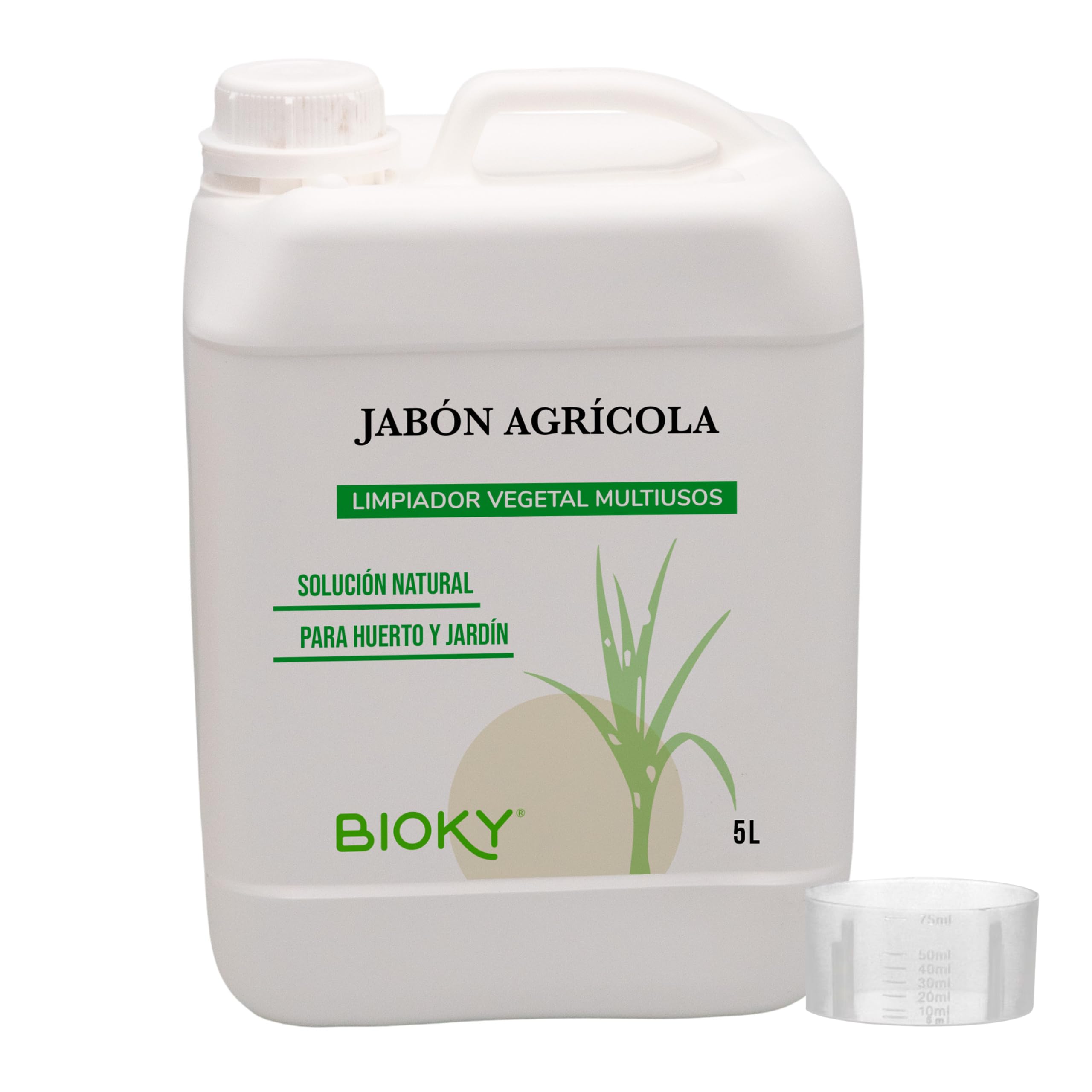 Jabón Potásico Agrícola 5L | Súper Concentrado 15-20ml/L | Solución Potásica