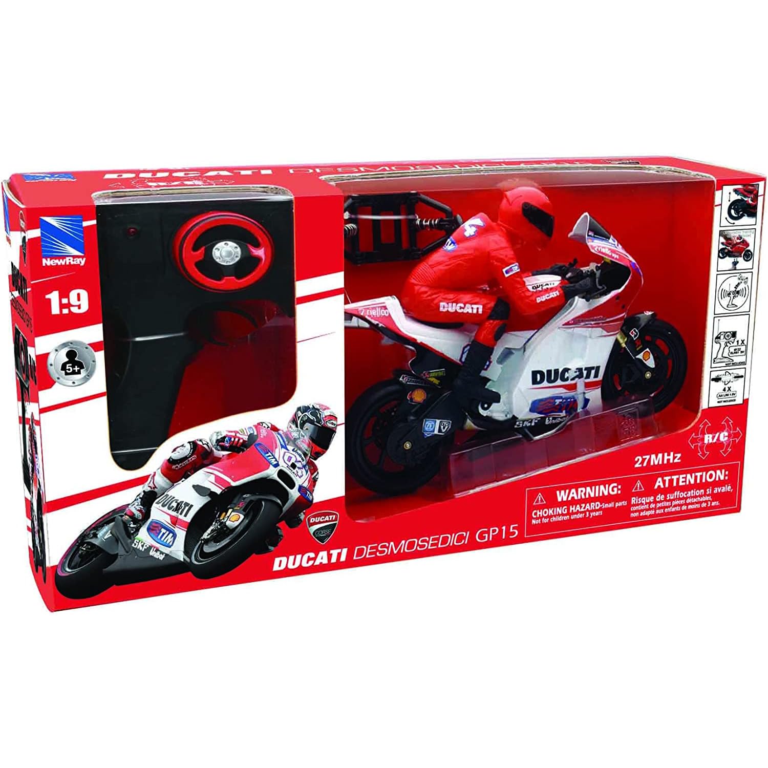 NewRay 88815 "Ducati Desmosedici - C. Stoner No.4 Remote-Controlled Model Motorcycle - Image 2