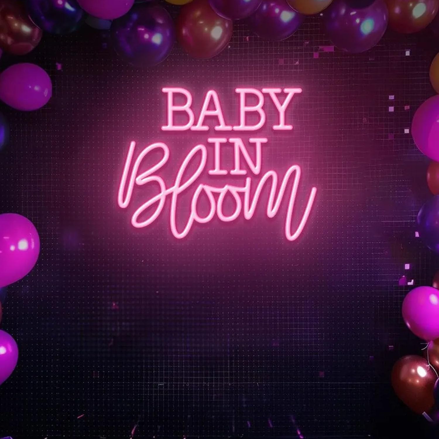 Baby in Bloom Neon Light, Neon Sign Light Decor, Baby Shower Led Light, Bedroom Neon Lights, Baby Gifts, Wall Decoration