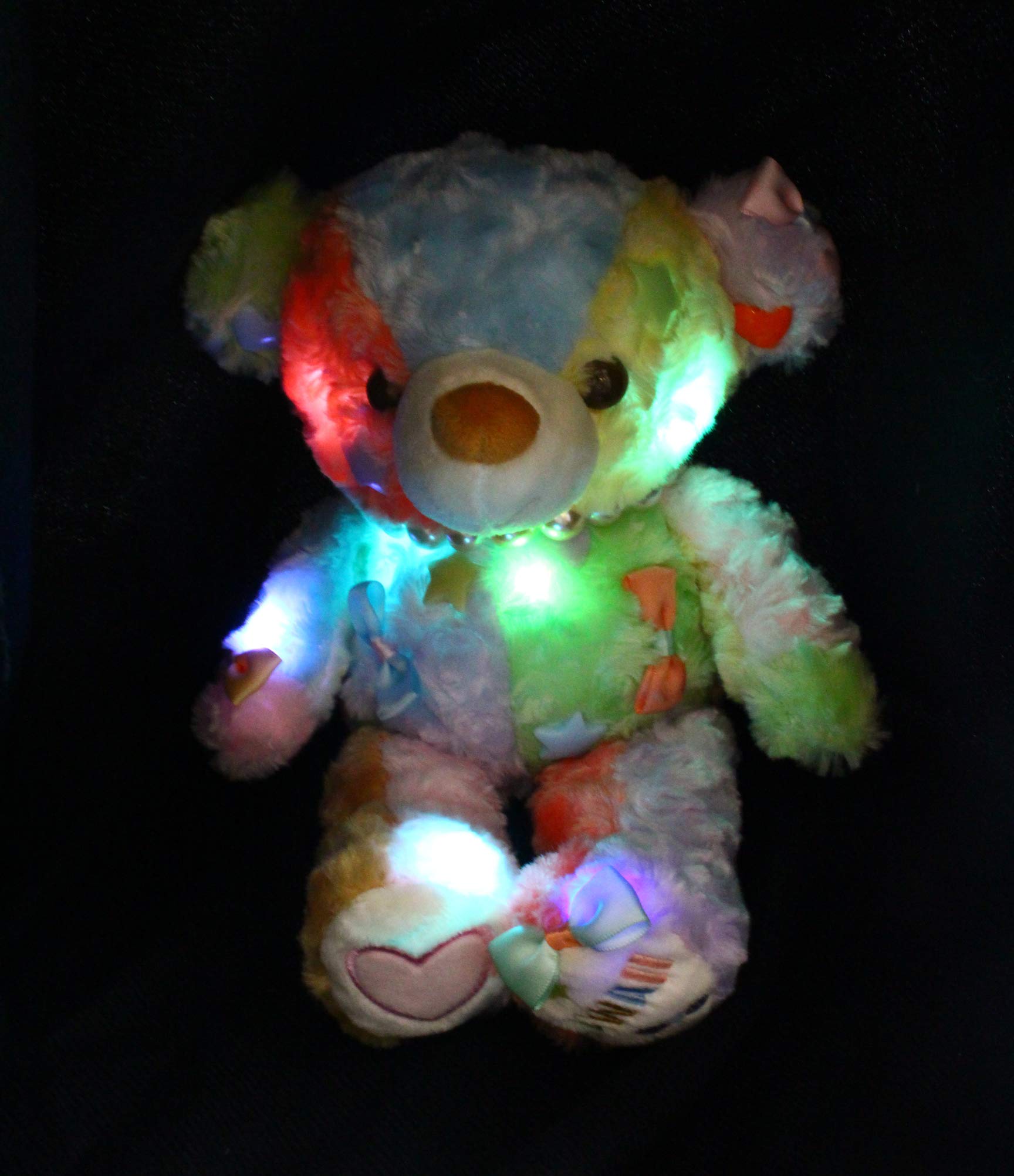 イルミ KAWAII ベア パステル光るカラフルぬいぐるみ　　　　29cm Amazon.co.jp: テイクオフ ぬいぐるみ イルミ KAWAII ベア パステル