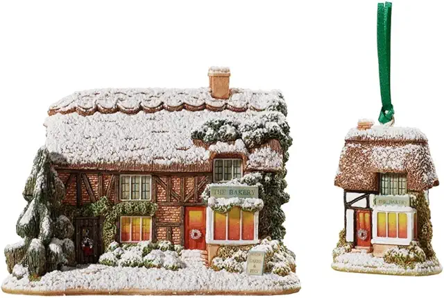 Enesco Lilliput Lane Miniaturhäuschen Yuletide Feast - Sjove figurer til haven