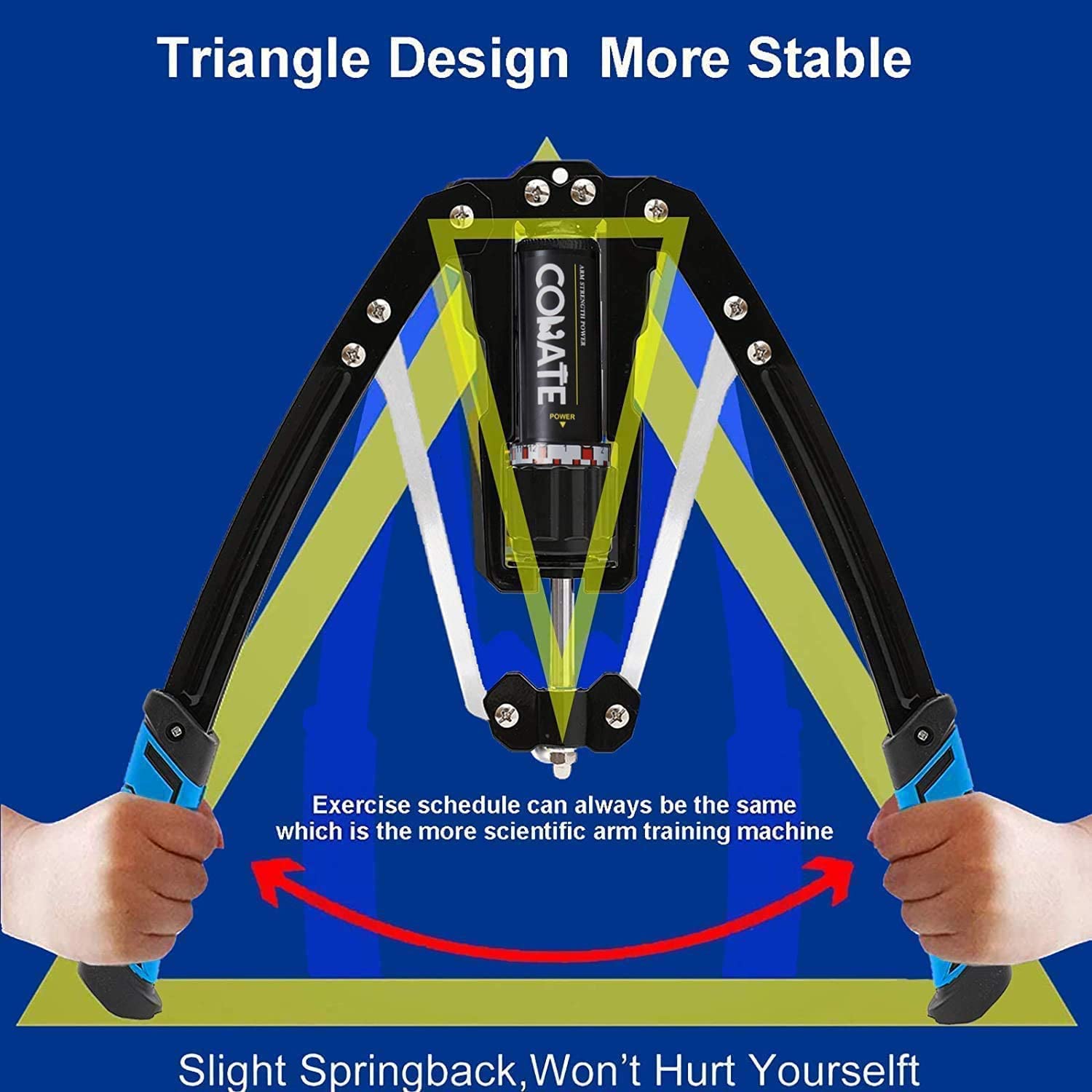 Arm Exerciser, Arm Muscle Training Machine, Adjustable Hydraulic