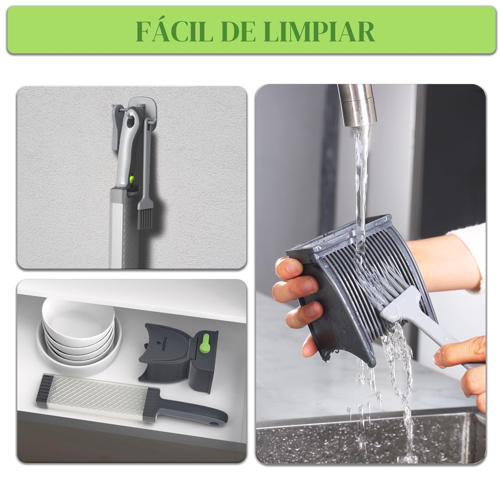 ONCE FOR ALL Juego de Cuchillos de Cocina para Cortar y Rebanar Carne, Cortador Manual de Alimentos para Res, Cerdo y Cordero, para Cocinar en Casa