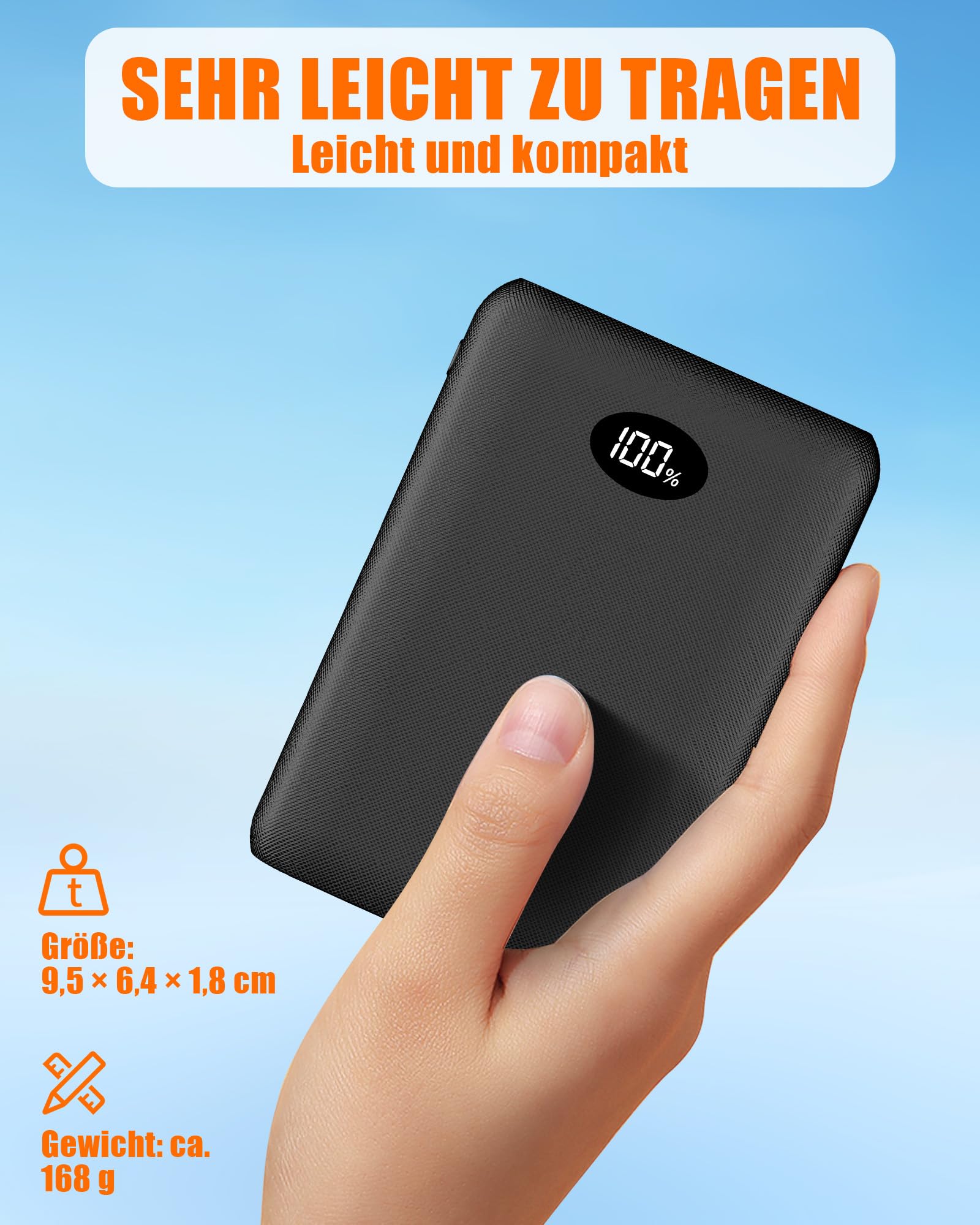 Batterie externe 7,4 V 10 000 mAh pour vêtements chauffants rechargeable 5 V 3 A