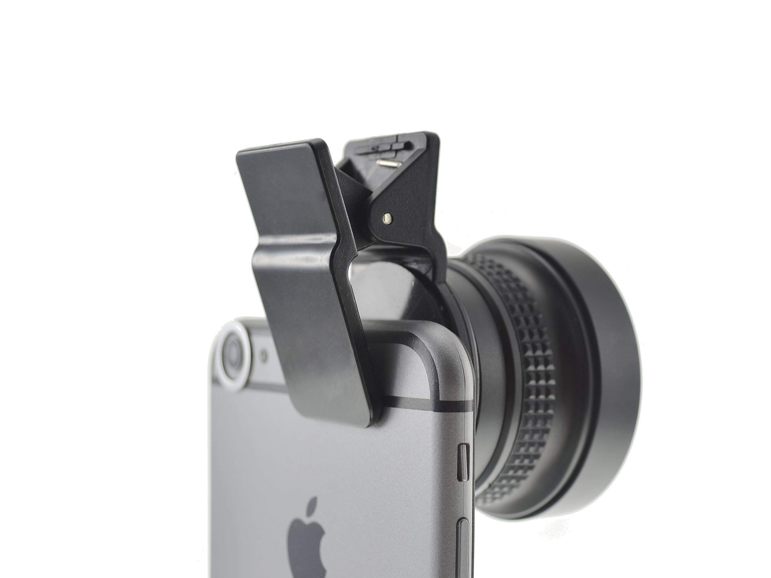 SYSTEM-S Occhi di Pesce e Macro 37 mm Lente con Clip per Smartphone