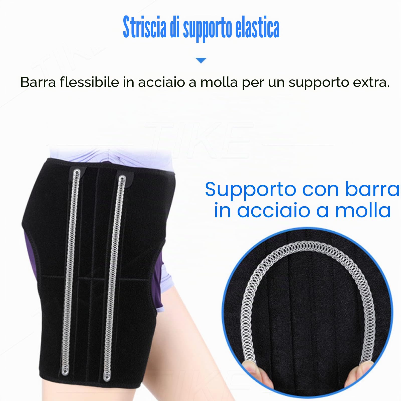 Tutore per Anca Sciatica Tutore per alleviare Il Dolore Coscia per Tendine del Ginocchio Supporto per Compressione Stabilizzatore Avvolgente per artrite inguine Borsite Dolore al Nervo sciatico per