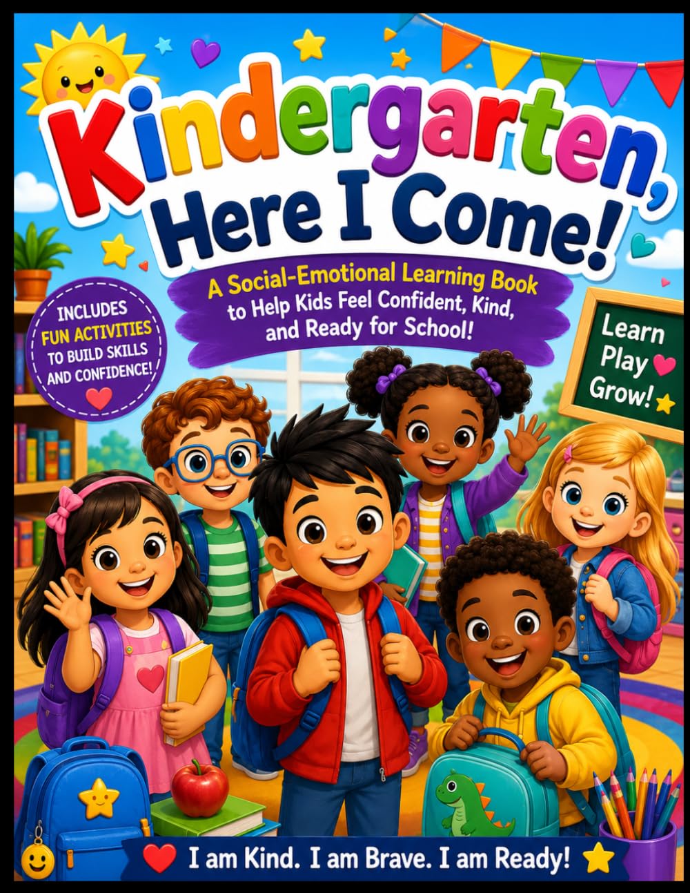 Ready for Kindergarten!: The Ultimate Kindergarten Readiness Activity Book for Social Skills, Confidence & School Success