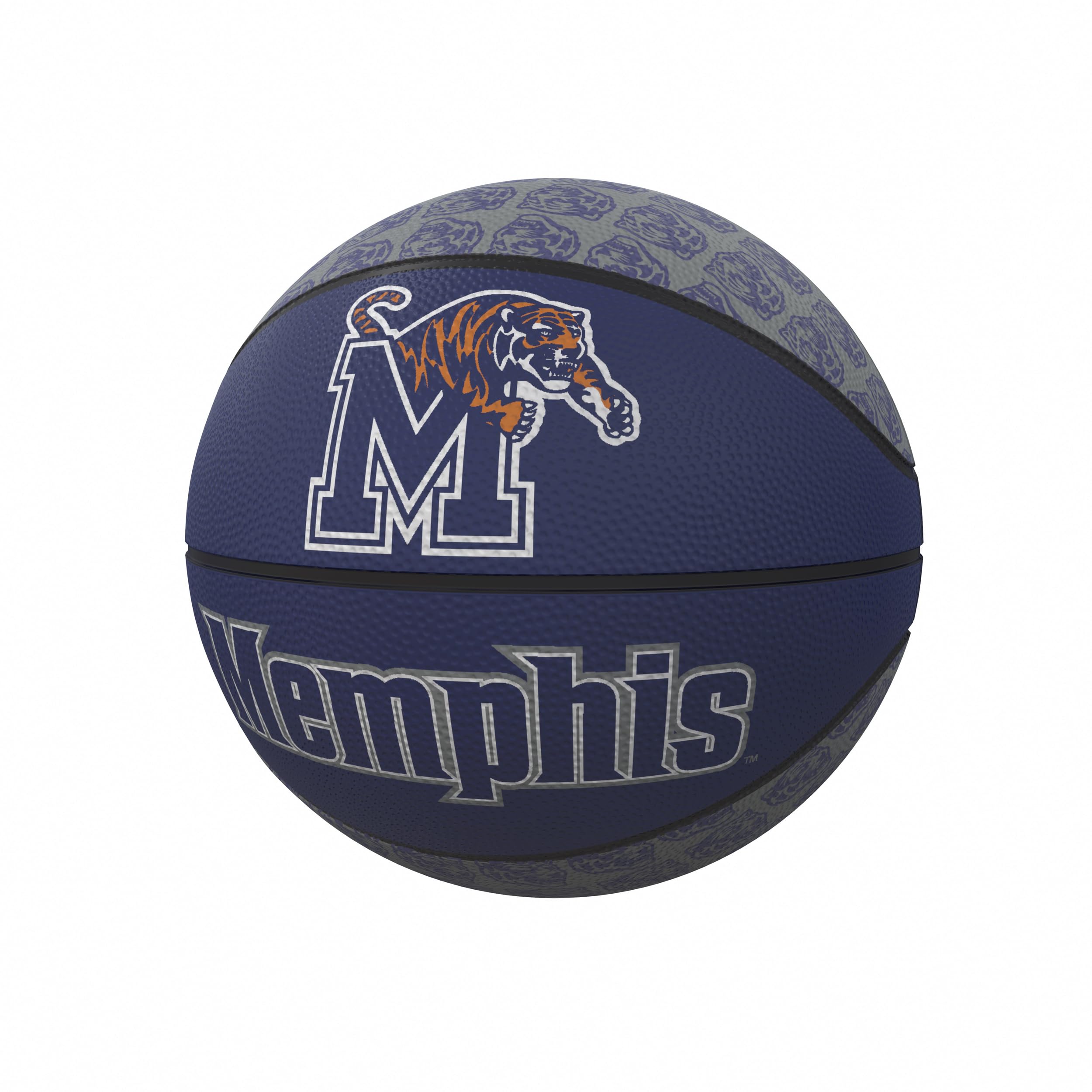 Memphis Tigers Repeating Logo Mini-Size Rubber Basketball