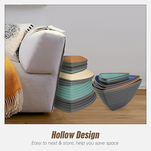 Miniatura 13 de Gentle Monster Stepping Stones para niños, juego de 6 piezas para equilibrio con parte inferior antideslizante - coordinación de ejercicio y 6