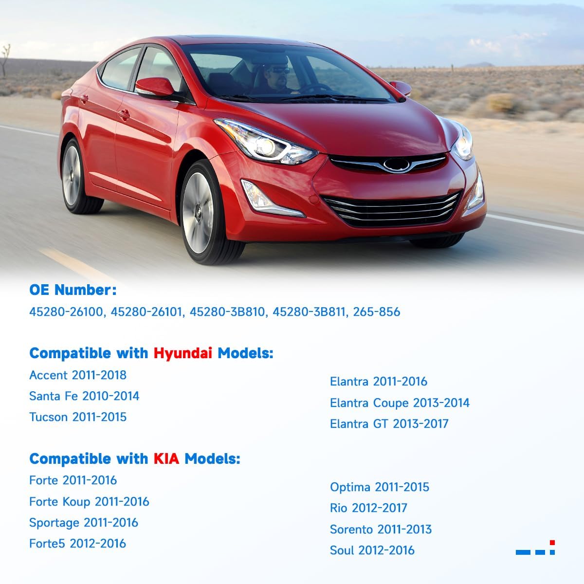 265-856 Automatic Transmission Oil Pan Compatible with Hyundai Accent, Elantra, Tucson 2010-2018; Kia Forte, Forte5, Sorento, Soul OEM Replace# 45280-26100 45280-26101