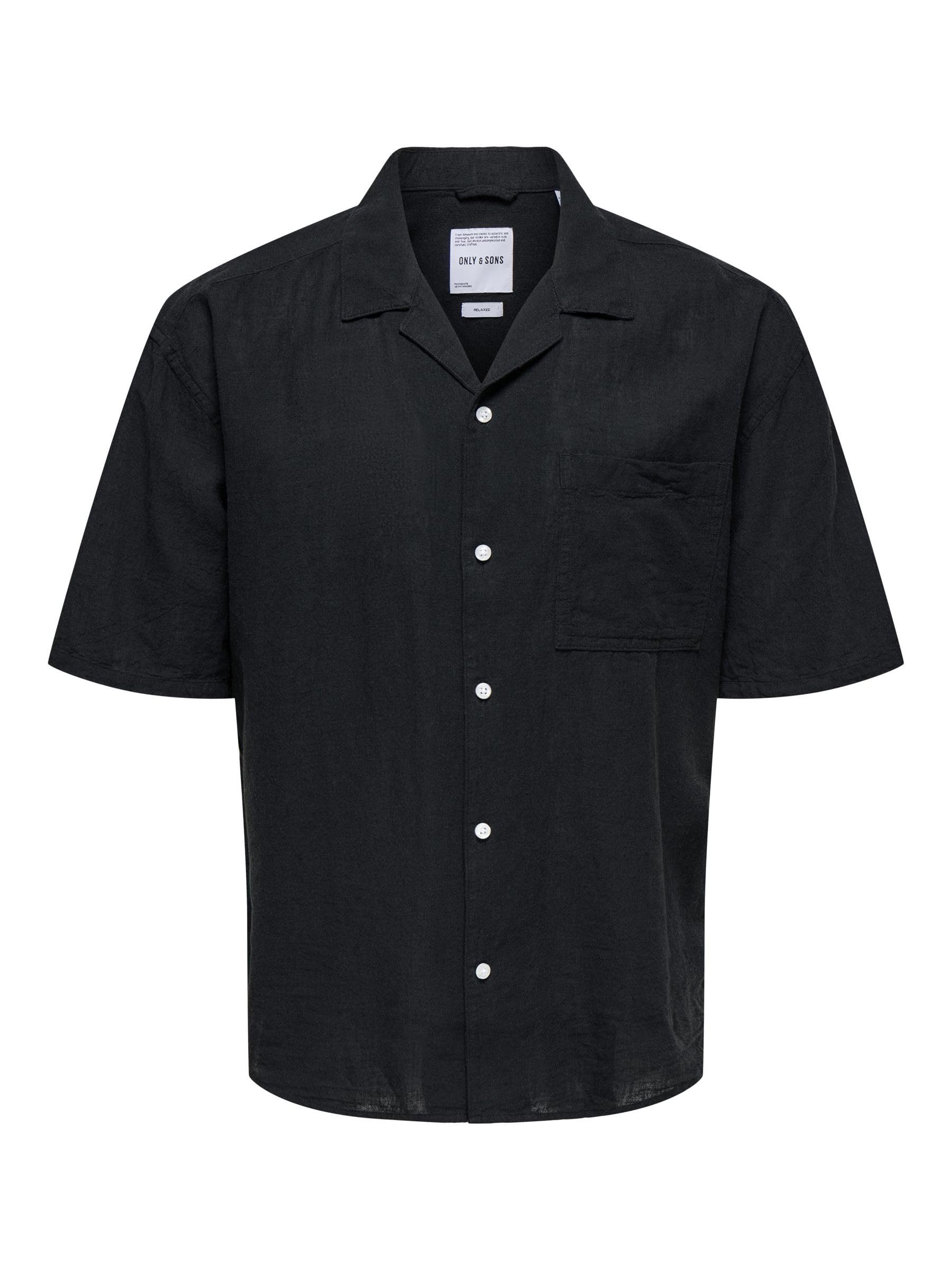 Only & Sons Male Hemd ONSCAIDEN Leinen Hemd