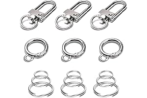 Dog Tag Clips for Collar, Pet Tag Clips Accessories 6 Sets (6 Sets)