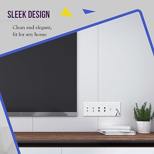 Miniatura 3 de Enerlites decorador de policarbonatoGFCI, tamaño estándar, irrompible, Blanco, 8836-W