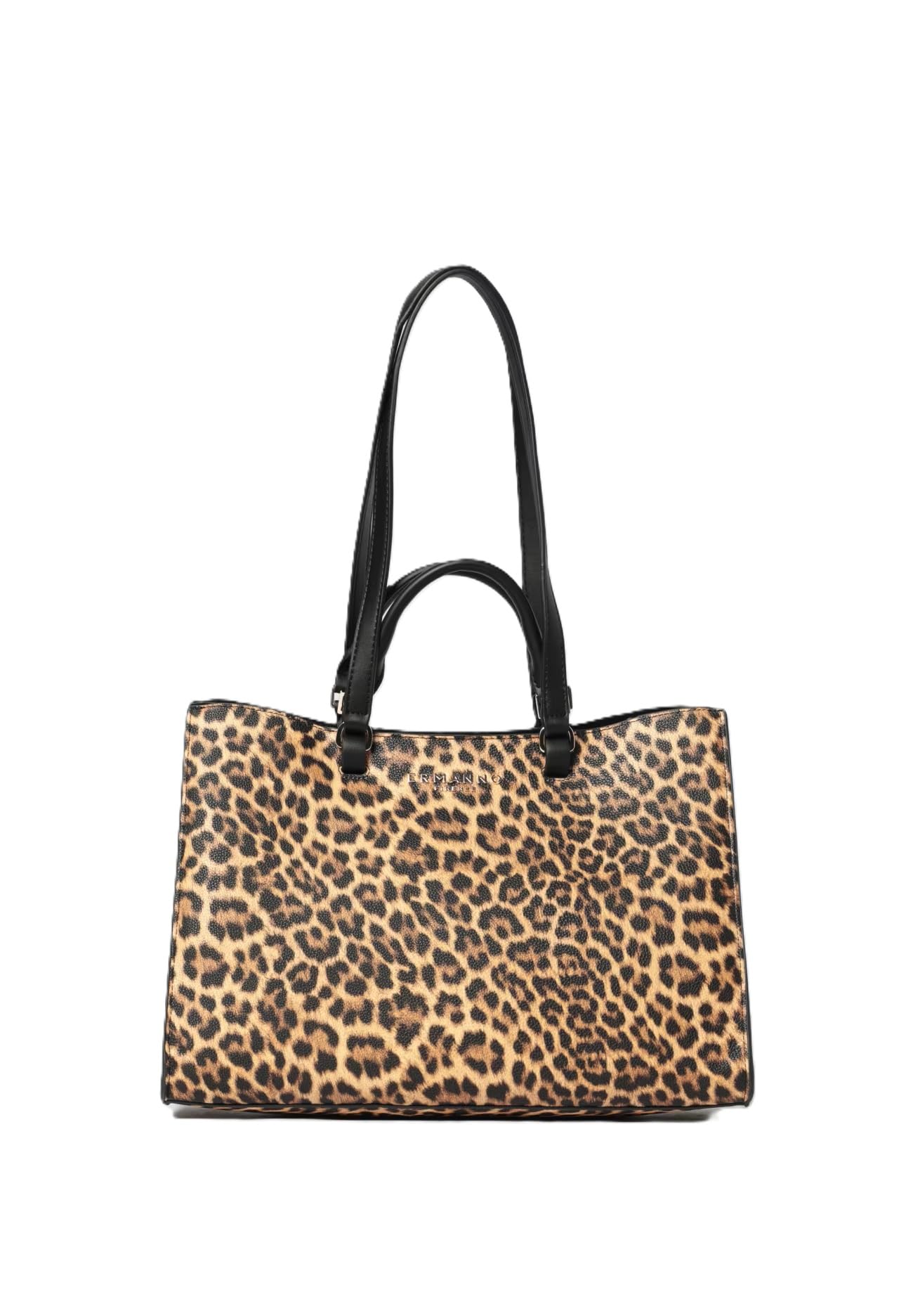 Sac cabas Ermanno Firenze Alessandra imprimé léopard en taille médium - 4