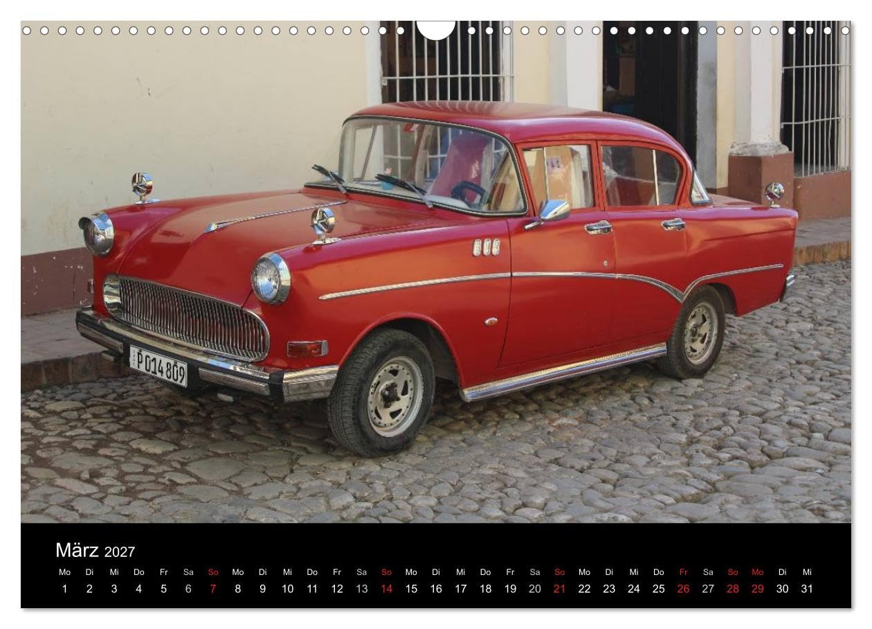 CALVENDO - Oldtimerträume auf KUBA (Wandkalender 2027 DIN A3 quer), Monatskalender: Kalender mit einem Querschnitt der auf Kuba anzutreffenden Oldtimer.