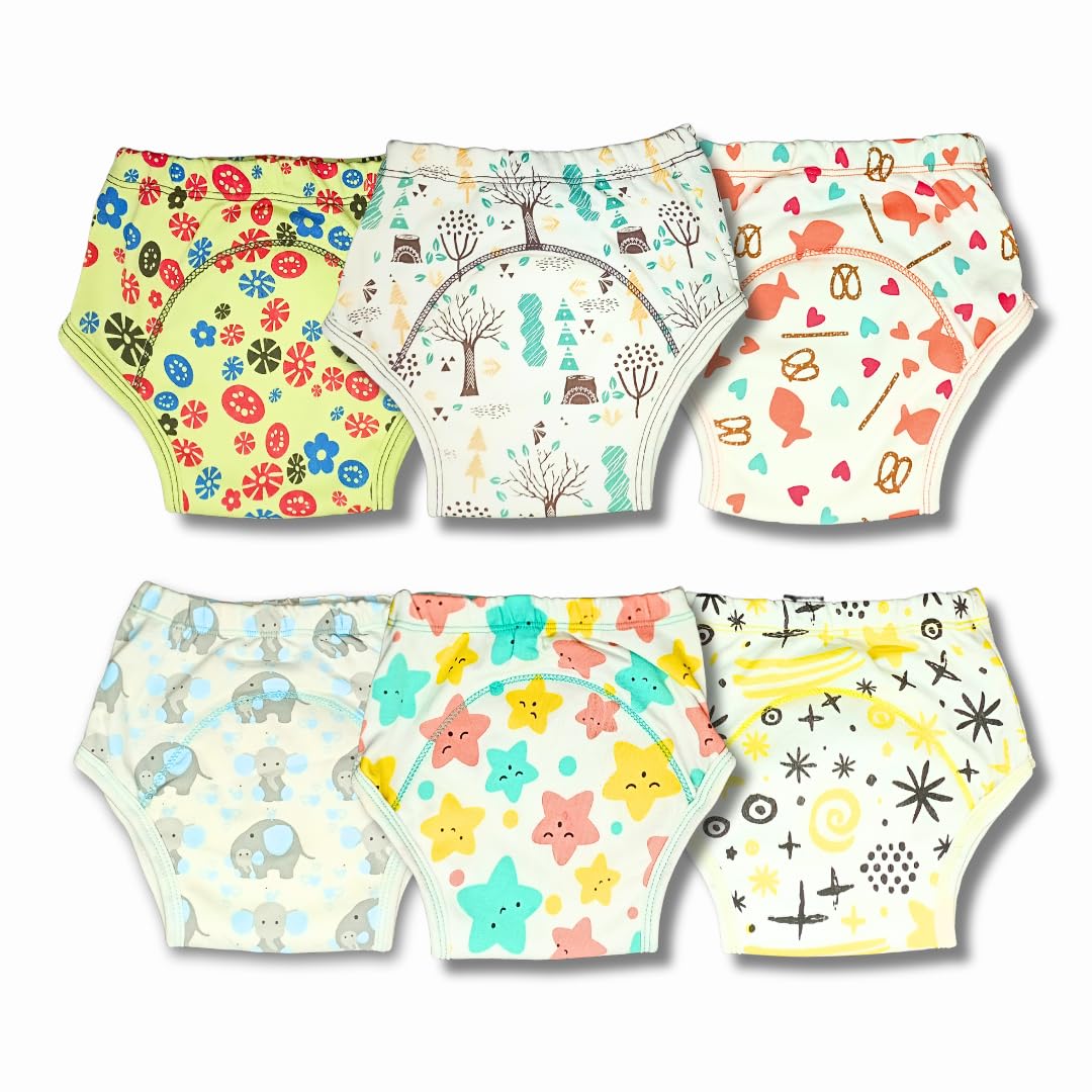 Kindermum Pull up Padded Briefs, Cotton Potty Training Pants for Babies, Pull up Trainers, Padded Shorts for Toddler Set of 6 Training Pants-picture-10