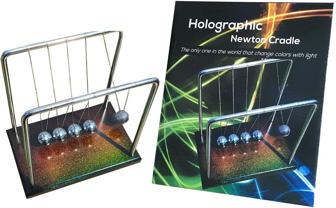 HOLOGRAPHIC NEWTONS CRADLE | Desk Toys | Perpetual motion Device | Desk Decorations
