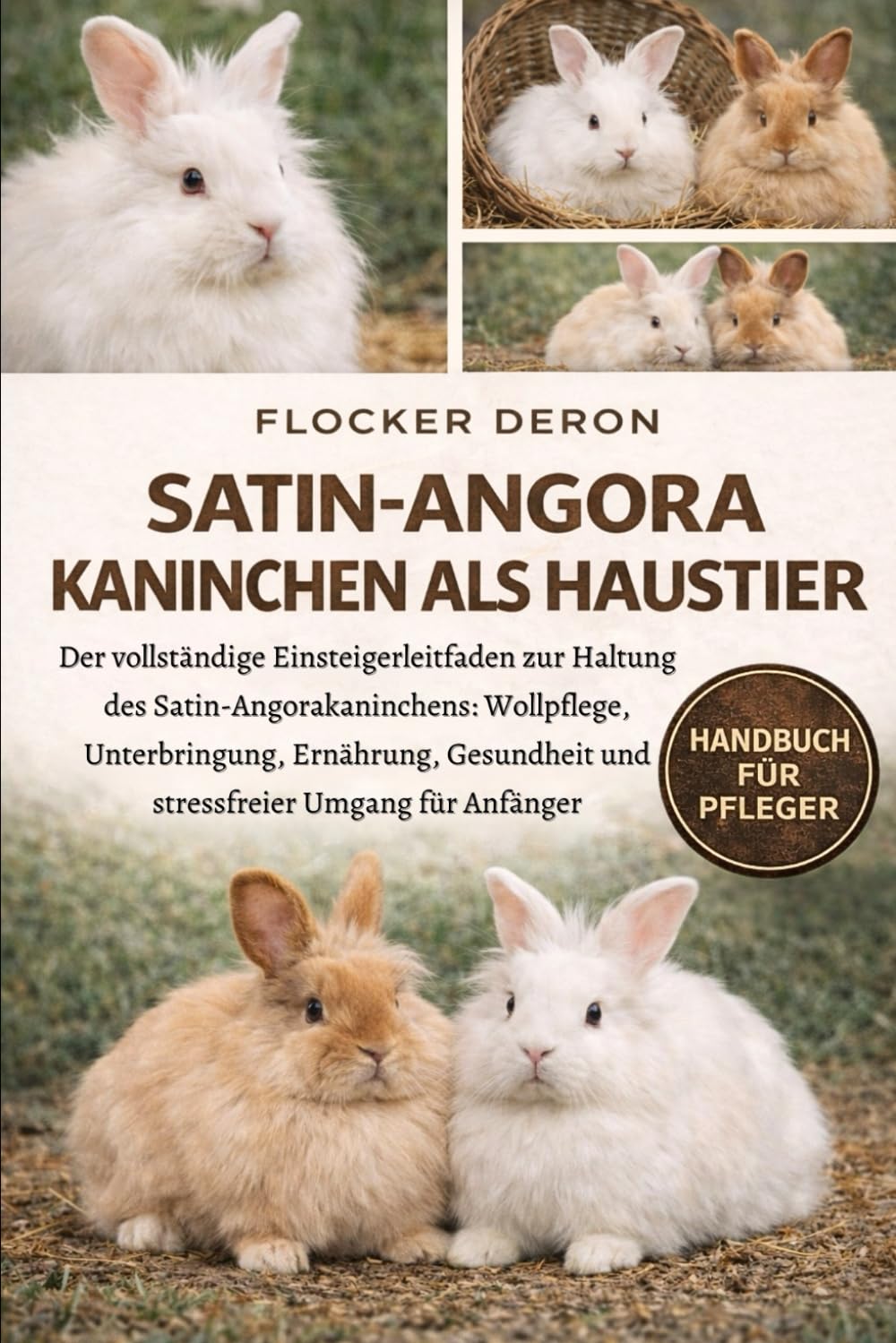 SATIN-ANGORA-KANINCHEN ALS HAUSTIER: Der vollständige Einsteigerleitfaden zur Haltung des Satin-Angorakaninchens: Wollpflege, Unterbringung, Ernährung, Gesundheit und stressfreier Umgang für Anfänger