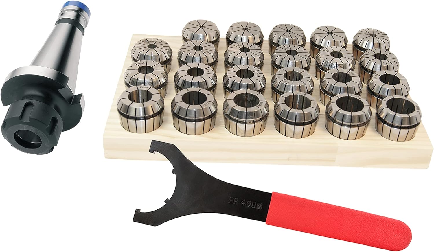 Jeu De Pince ER40 Avec Mandrin Et Cône Morse - Prêt à Serrer Vos Pièces !