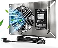 ALORAIR 300 CFM Crawl Space Vent Fan with Humidistat, Stainless Steel, Digital Controls & Freeze Protection for Basements, Attics, Garages