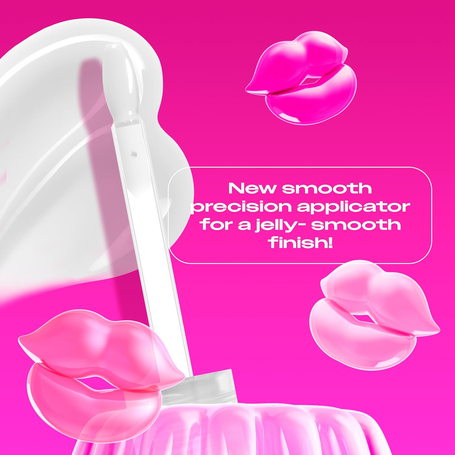 NYX PROFESSIONAL MAKEUP Jelly Job Lip Gloss, Lip Tint Gloss with Full-Bodied, Smoothing, and Hyper-Glossy Shine - Just Jelly (Clear) - Image 4