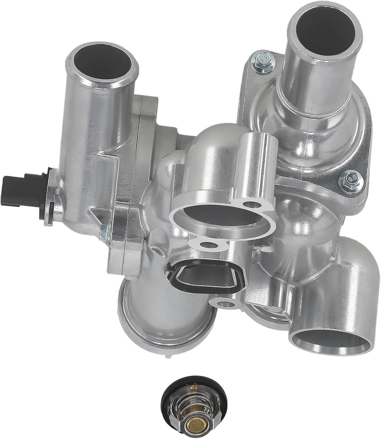 maXpeedingrods Aluminium Thermostat Housing Assembly 4884571AB for Chrysler 200 Sebring, for Dodge Avenger Caliber Journey, for Jeep Compass Patriot 1.8L 2.0L 2.4L, 902-319 4884873AA