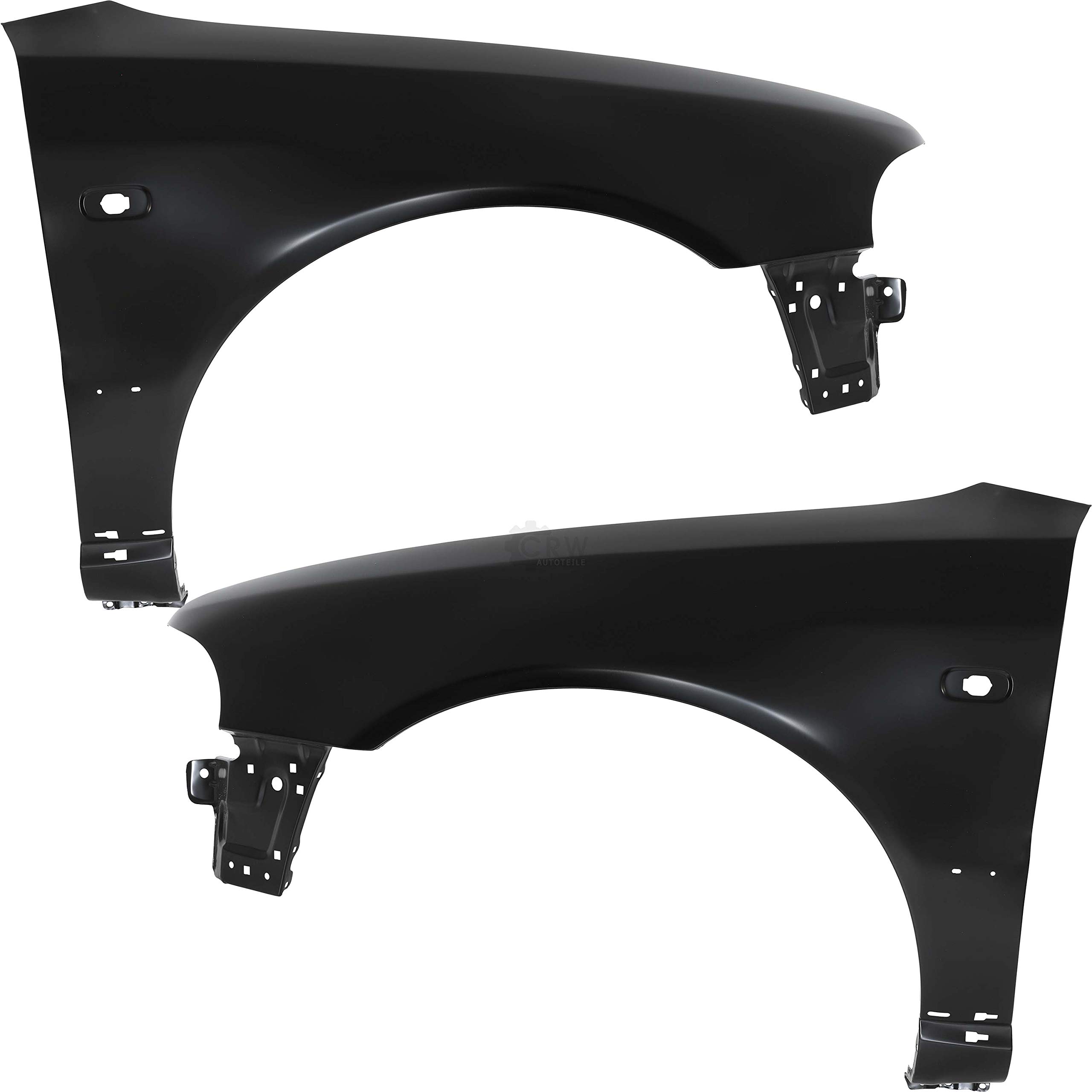 Kotflügel Satz Kotflügelsatz Fender Set vorne links und rechts Unlackiert mit Blinkleuchtenöffnung passend für A4 8D2 B5 8D5