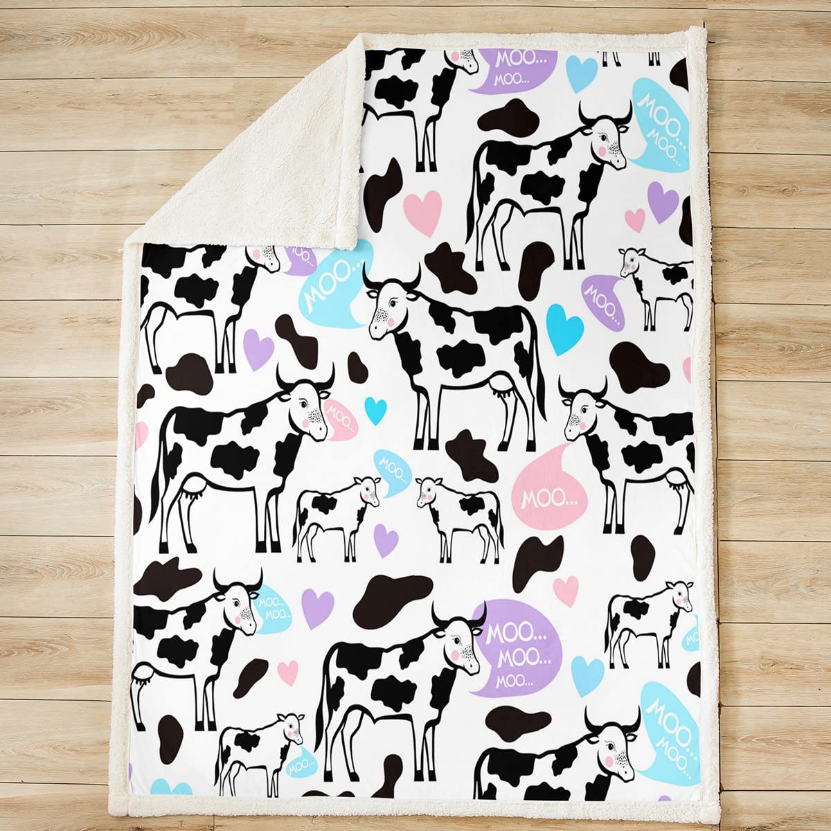 Schotse hooglander deken, gezellig geweven deken voor boerderijdecor, Schotse koe cadeau, babyborrels, schattige boerderijdieren plaid, cadeau koeliefhebber - België