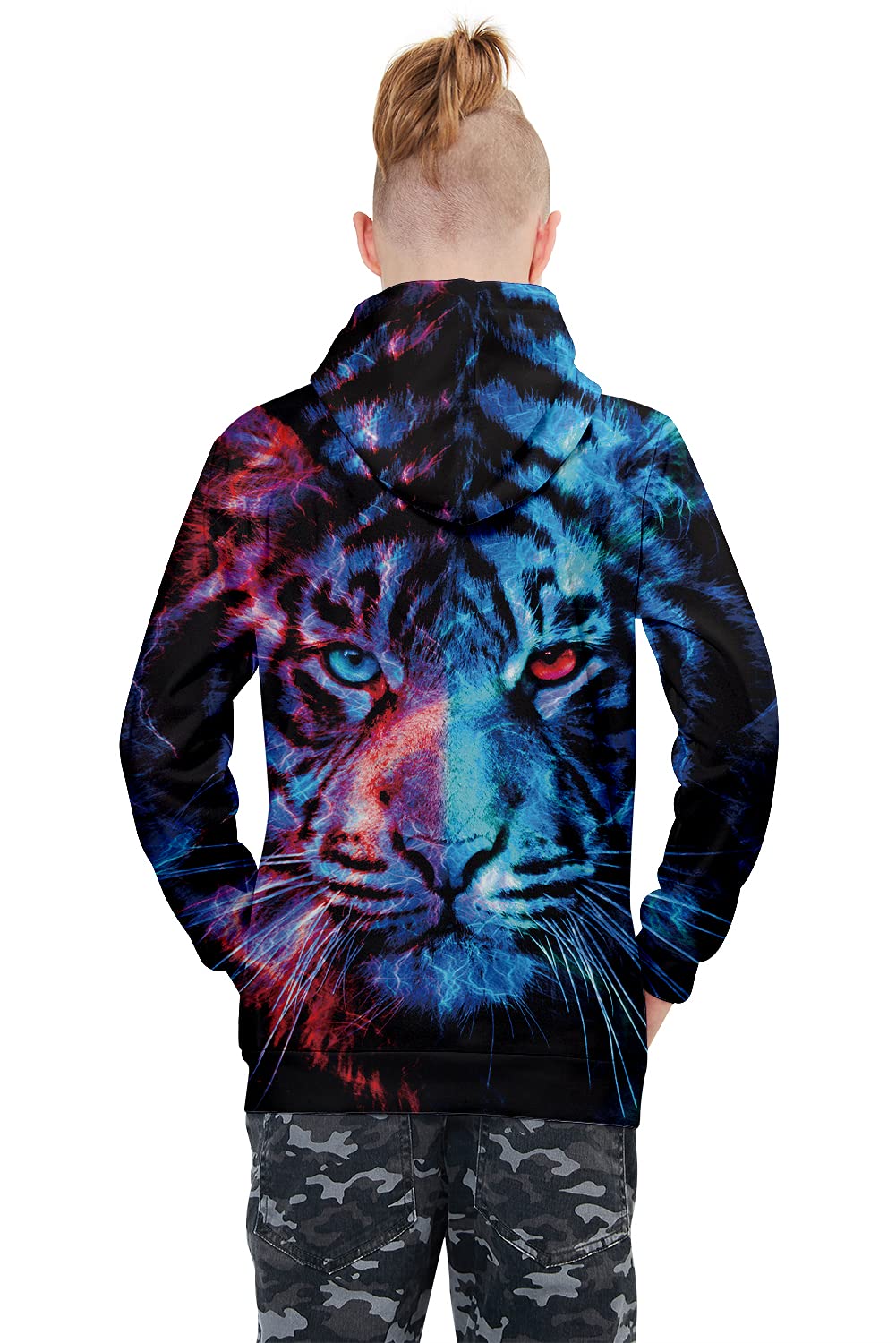 ALISISTER Felpa Bambino Ragazzi Ragazze 3D Stampare Kids Hoodie Manica Lunga Felpe con Cappuccioper 4-16Y - 4