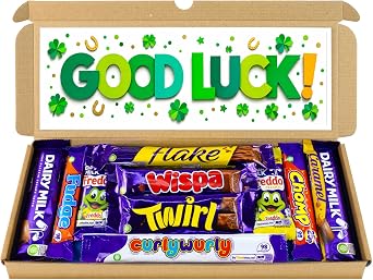 Good Luck Gift Selection Box Chocolate Hamper | Letter Box Gift | 10 Fullsize Dairy Milk Chocolate bars | Ideal Gifts For Women, Men & Kids