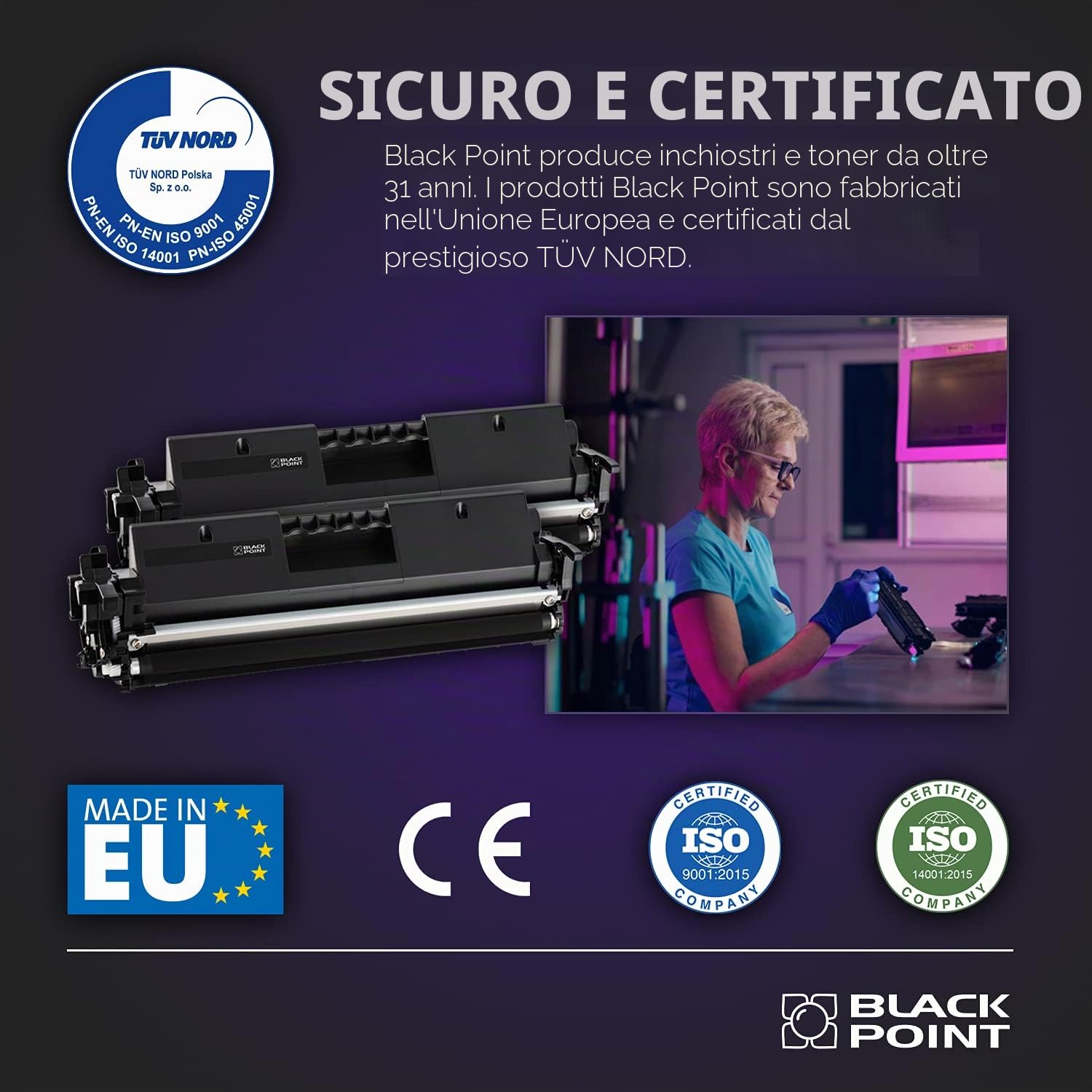 Set di 4 Cartucce Toner per HP 117A W2070A W2071A W2072A W2073A 43% aumento della produttività per HP Color Laser MFP 179fwg 179fnw 178nwg 178nw Color Laser 150a 150nw - Certificato TÜV