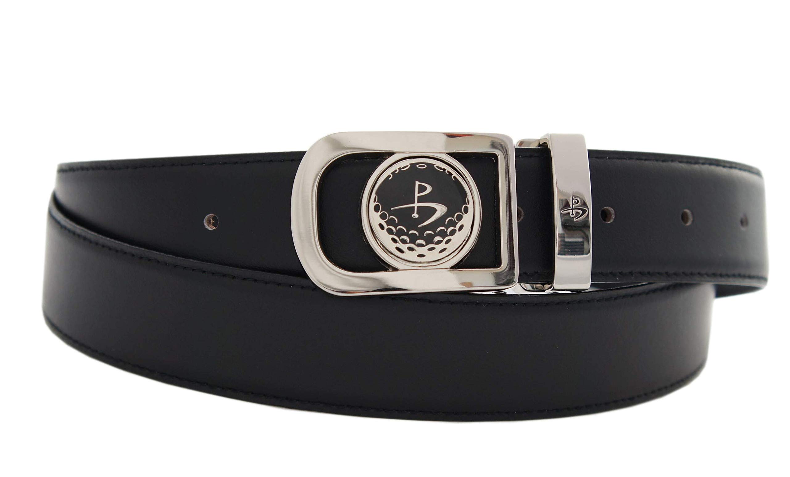 Herren Golfgürtel Aus Leder – Mit Ratschensystem, Ballmarker Und Haltern, Verstellbar Bis 116cm
