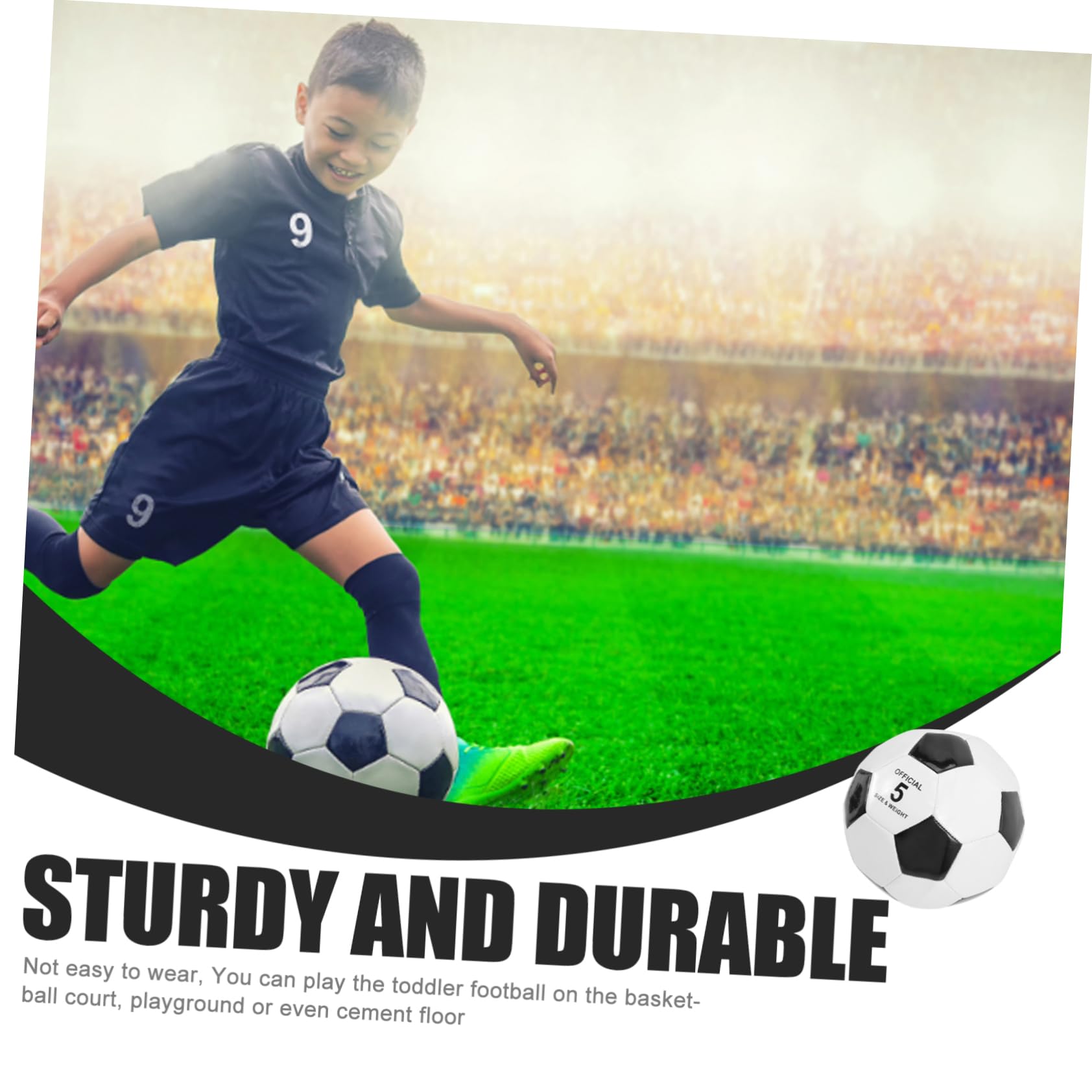 BESPORTBLE 6 Piezas Balón De Fútbol De PVC Talla Balón De Fútbol para Entrenamiento y Práctica Infantil Aire