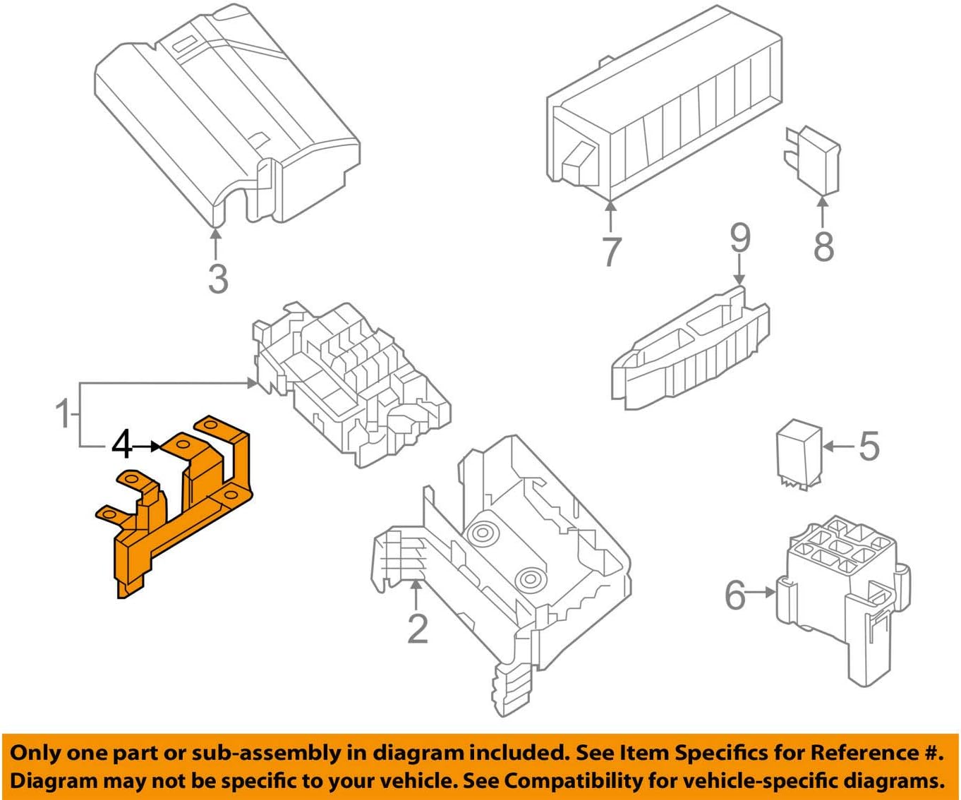 Diagram of a Volkswagen fuse box assembly with fuse 5C0937629B highlighted as item #4.