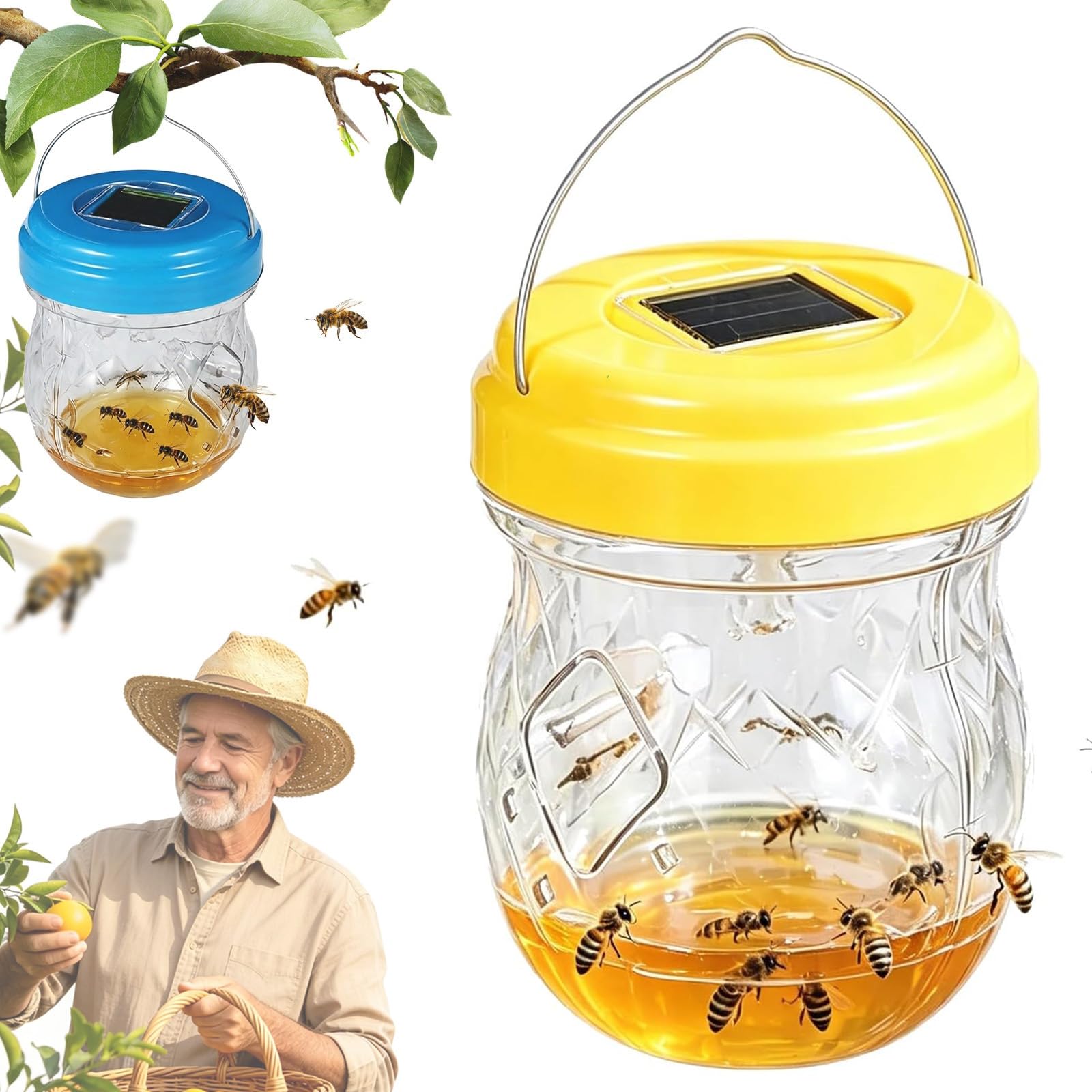 Fruit Fly Traps, 2026 New Wasp Trap Effective No Baited Indoor/Outdoor Use