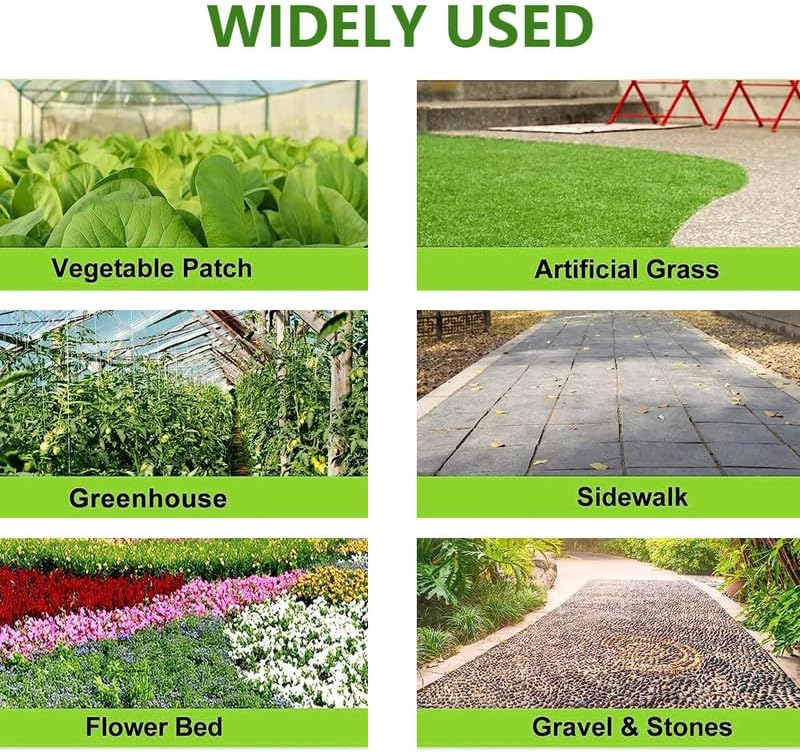 Miniatura 7 de GLIWEN Tela de barrera de malezas de 3 pies x 100 pies, resistente, alfombrilla de jardinería de alta calidad, tela tejida para control de malezas