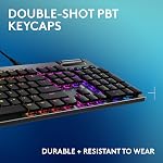 Logitech G915 X Low-Profile Wired Mechanical Gaming Keyboard, Double-Shot PBT Keycaps, Fully Programmable Keys, RGB Lighting, Aluminum Finish, GL Red Linear Switches - PC/Mac (Renewed)