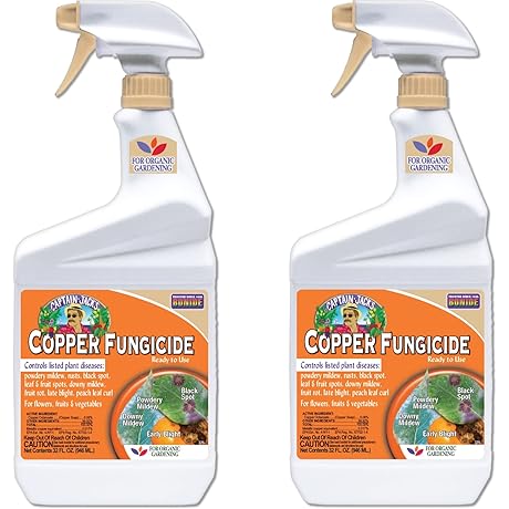 Bonide 775 Ready-to-Use Copper Fungicide, 32-Ounce [2-Pack]