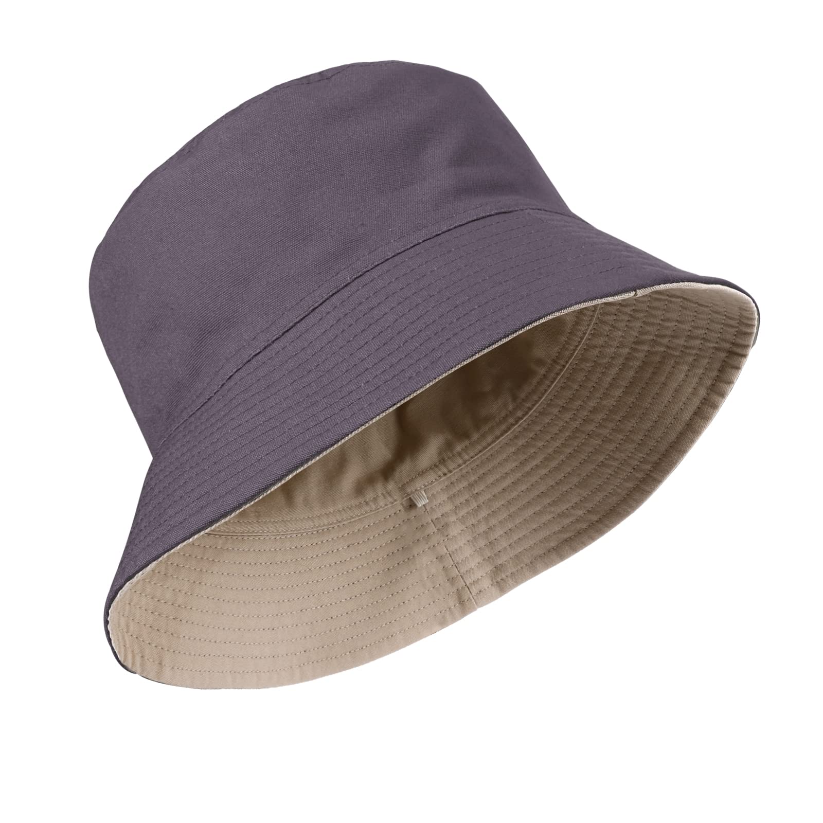TAGVO Cabezas Grandes Gorro Pescador Reversibles Sombreros Cubo XXL Plegables Senderismo Camping Sombrero Algodón Sombreros Sol de Plegables para Hombres Mujeres